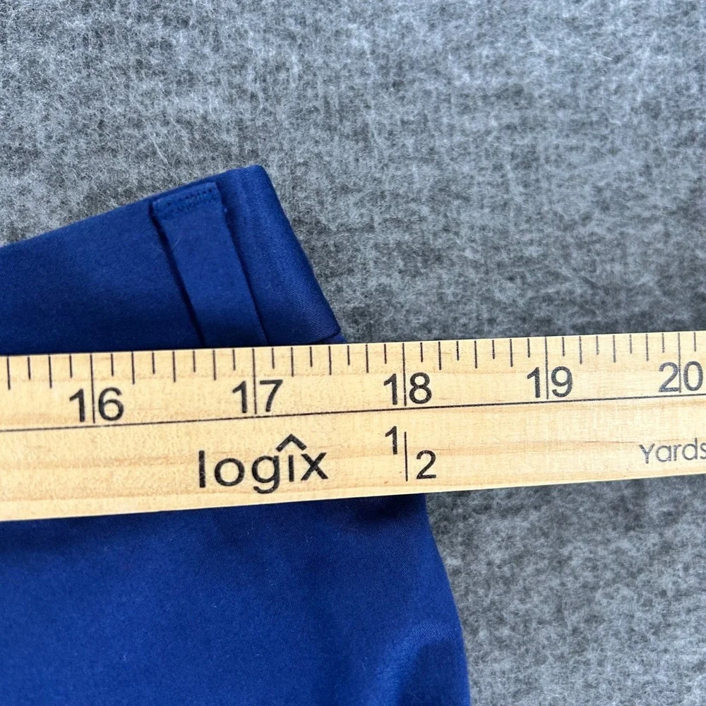 Hugo Boss Men Shark Royal Blue Slim Fit Cotton Stretch Dress Pants 34R Fit 36x28